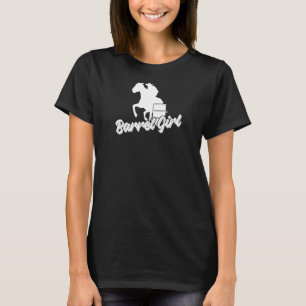 Camiseta Mulher Barrel Racing Rodeo Cavalo Piloto Barrel Gi