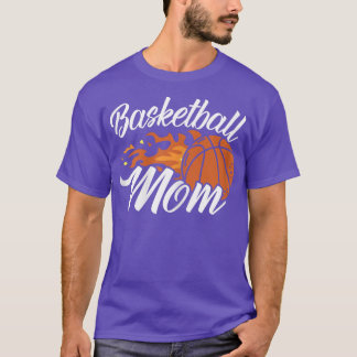 Camiseta Mulher Basquete Mãe Jogadora Hoop Junkie Mães D
