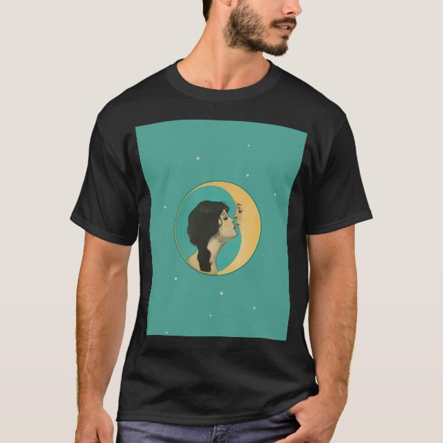 Camiseta Mulher Beijando Lua (Querida Velha Lua Dixie) Orig (Frente)