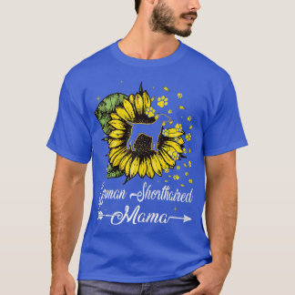Camiseta Mulher Bela Alemã Cachorro de Girassol