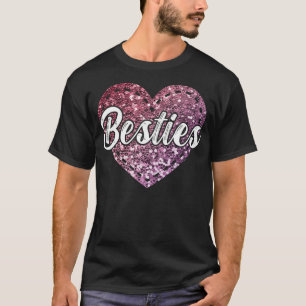 Camiseta Mulher Besties Melhor Amiga para Amizade Nunca