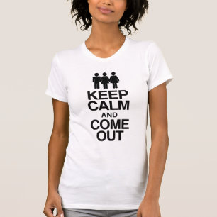 Camiseta Mulher Bissexual saindo - Fique calma e saia