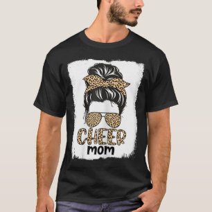 Camiseta Mulher Bonita Bun Cheer Mãe Banda Leopardo Engraça