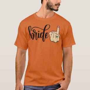 Camiseta Mulher bonita noiva noivado noiva noiva noiva