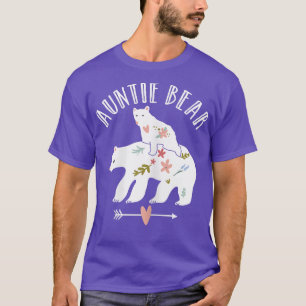 Camiseta Mulher Bonita Urso Da Tia, Tia Primeiro Dia de as