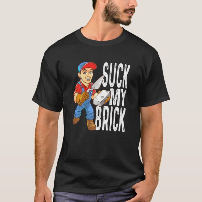 Camiseta Mulher Bricklayer Duro Trabalho Brickmas (Frente)