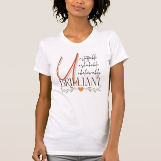 Camiseta Mulher Brilhante Inparável