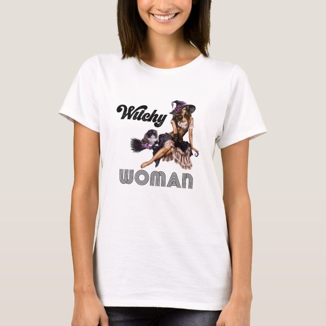 Camiseta Mulher Bruxa (Frente)
