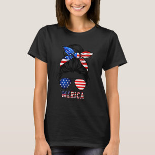 Camiseta Mulher Cabelo Mensageiro Torneira Merica Óculos So