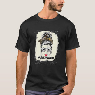 Camiseta Mulher Cachorro Boxer Mãe Sangrando Mensageiro Bun