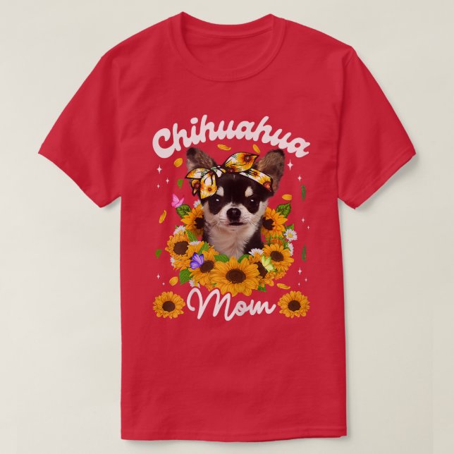 Camiseta Mulher Cachorro Cachorro Cachorro Cachorro Mamãe G (Frente do Design)
