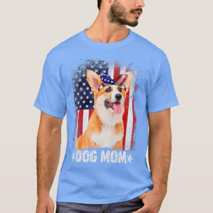 Camiseta Mulher Cachorro Clássico Corgi Mãe Dia de as mães