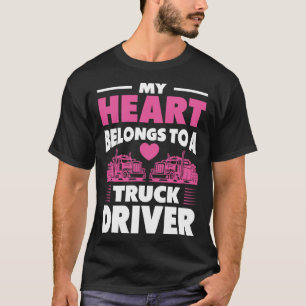 Camiseta Mulher-Caminhante Meu Coração Pertence A Um Motori