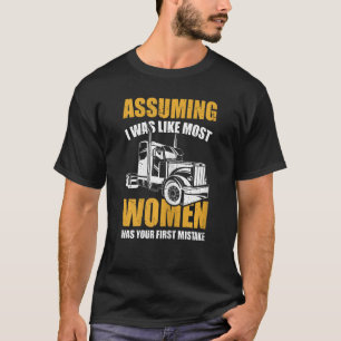 Camiseta Mulher Caminhão Semi Grande