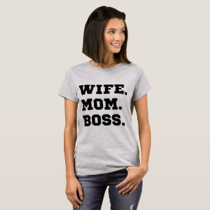 Camiseta Mulher-Camisa Tumblr Mãe Chefe
