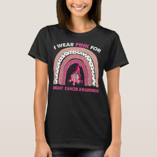 Camiseta Mulher Cancer Sensibilização Friso Rosa Friso Arco