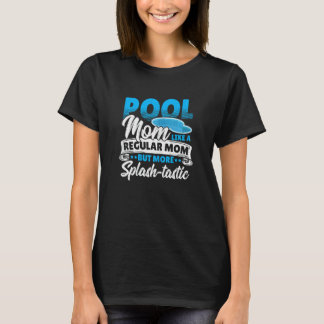 Camiseta Mulher Cara de Piscina Para Um Menino de Piscina