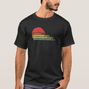 Camiseta Mulher Casada Aniversário Melhor Esposa Desde 2011