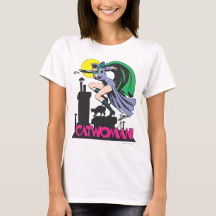 Camiseta Mulher-católica e logotipo rosa