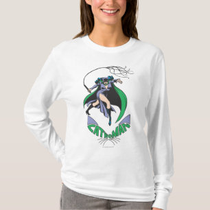 Camiseta Mulher-católica e logotipo verde