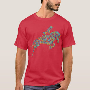 Camiseta Mulher Cavaleira Cavaleira Ridindo Mulheres