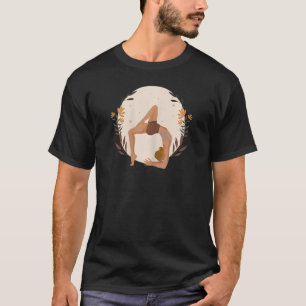 Camiseta Mulher Cheia Lua Verde Yoga