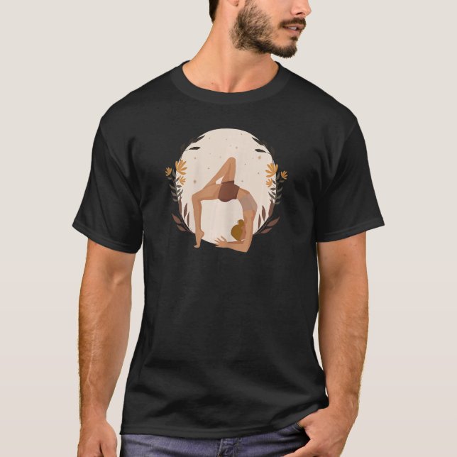 Camiseta Mulher Cheia Lua Verde Yoga (Frente)