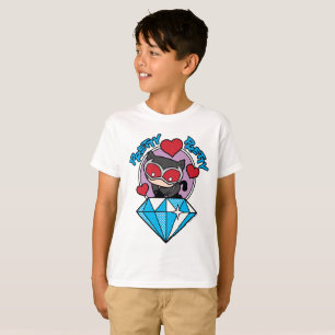 Camiseta Mulher-Chibi Sentada Em Diamante Grande