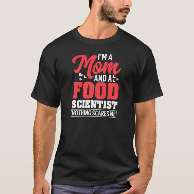 Camiseta Mulher Cientista Comida Mãe Química Flavor Biotech (Frente)