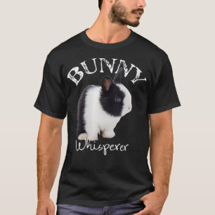 Camiseta Mulher Coelhinha Whisperer Engraçado Coelho Pet Ra