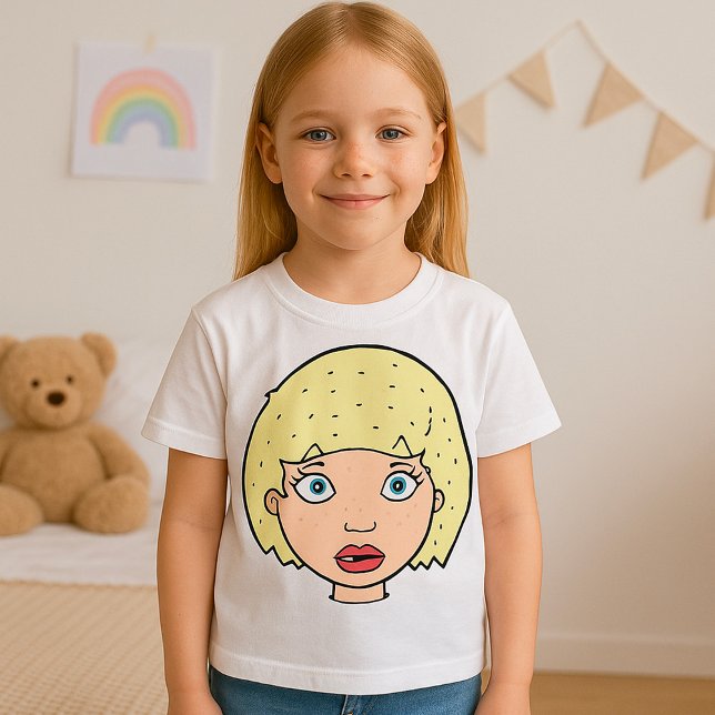 Camiseta Mulher Com Cabelo Amarelo (Criador carregado)