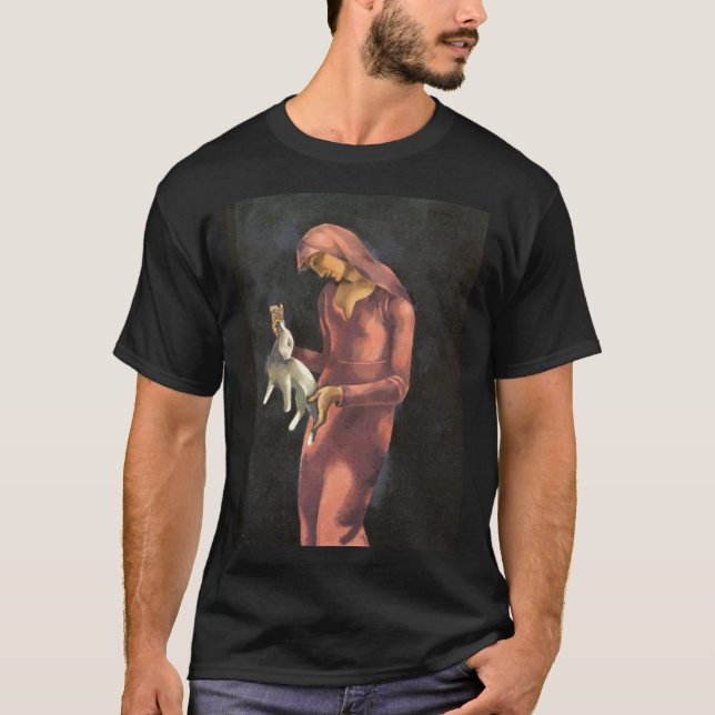 Camiseta Mulher com coelho (Frente)