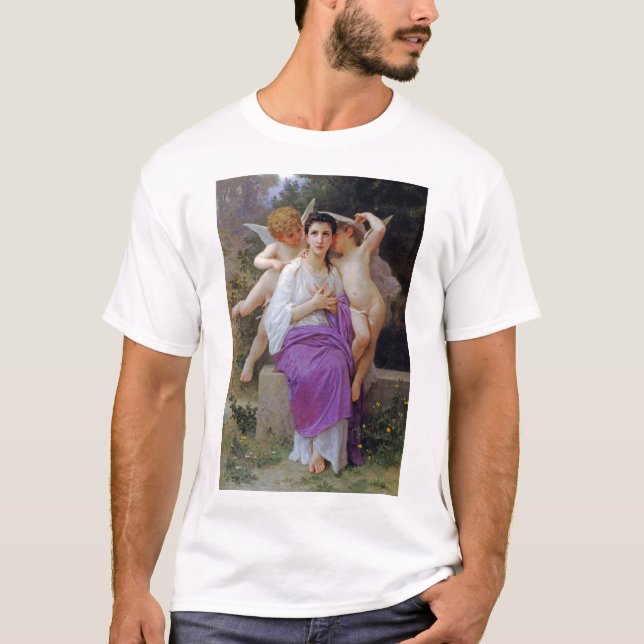 Camiseta Mulher com Cupido, Bouguereau (Frente)