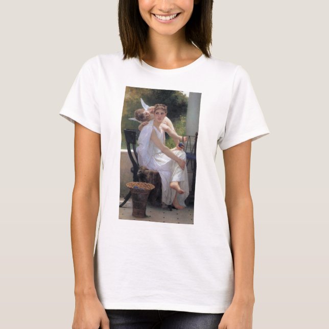 Camiseta Mulher com Cupido, Bouguereau (Frente)
