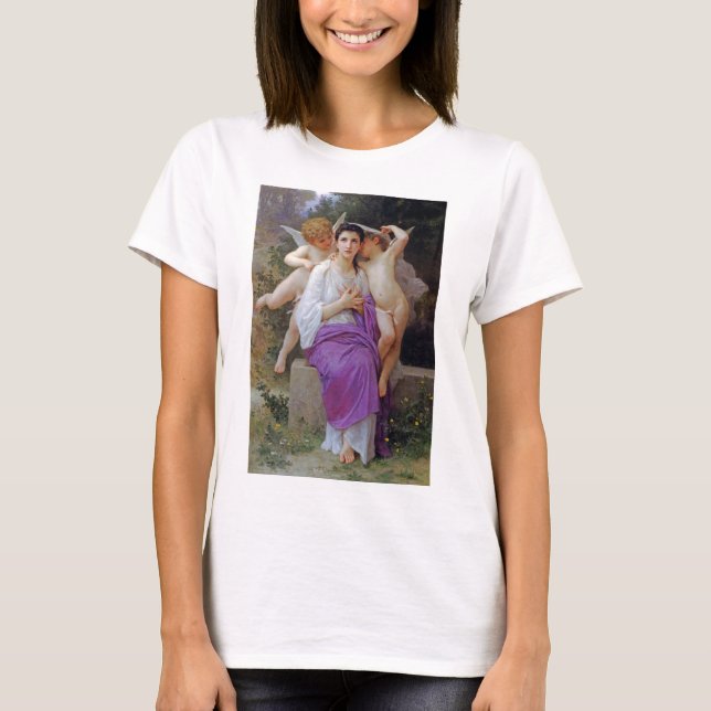 Camiseta Mulher com Cupido, Bouguereau (Frente)
