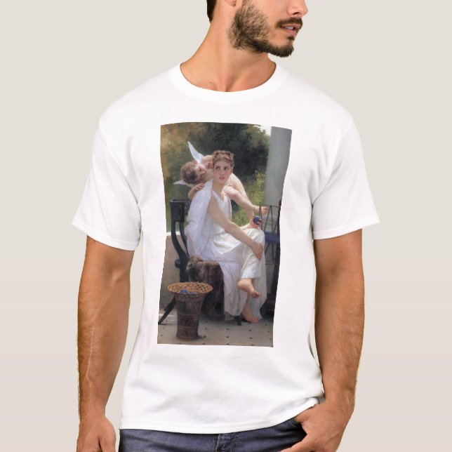 Camiseta Mulher com Cupido, Bouguereau (Frente)
