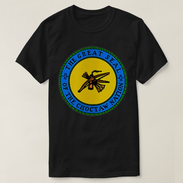 Camiseta Mulher com duas faces Sinalizador Choctaw Nation C (Frente do Design)