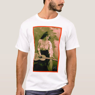 Camiseta Mulher com guitarra