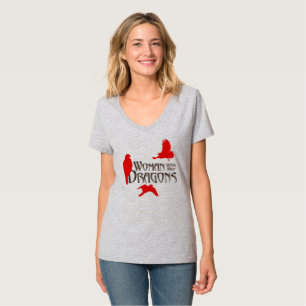 Camiseta Mulher com seus Dragões