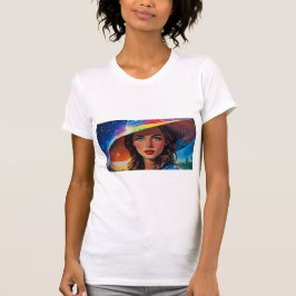 Camiseta Mulher com tesoura não convencional