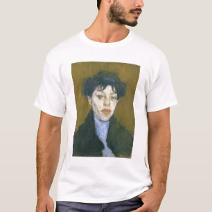Camiseta Mulher com um lenço azul, c.1912 (óleo em canvas