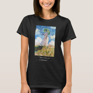 Camiseta Mulher com um parasol Claude Monet