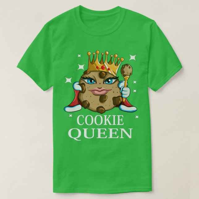 Camiseta Mulher Cookie Lover Sweets Fazendo Cookie Quee Eng (Frente do Design)