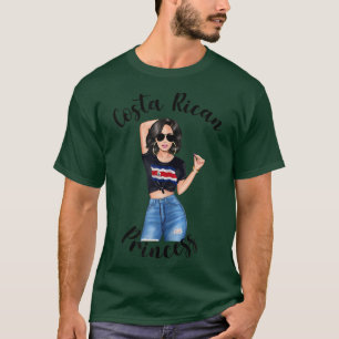 Camiseta Mulher Costa Rico Princesa Mulher Mulher Costa Ric