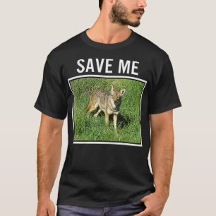 Camiseta Mulher COYOTE FOTO: Salve-me Cão Selvagem San Dieg