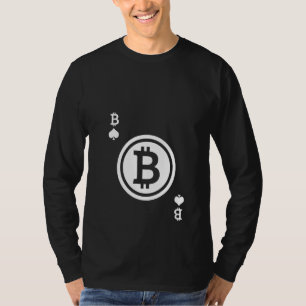 Camiseta Mulher Cripto Moeda Btc Moeda Bitmoney Jogando Ca