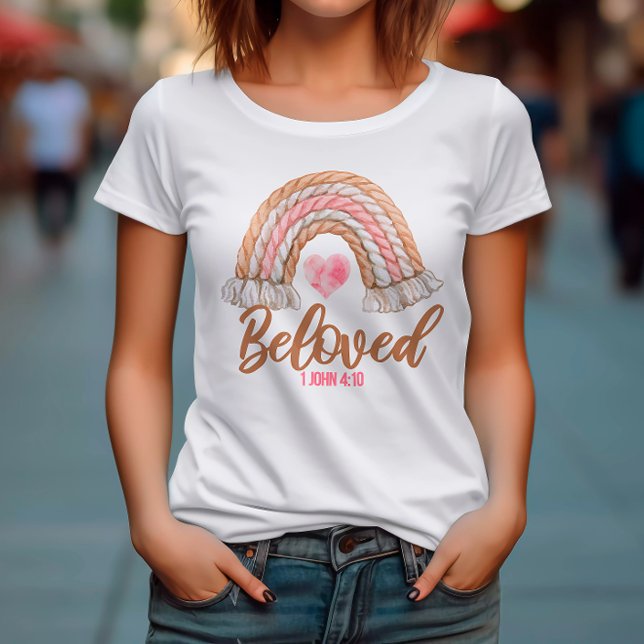 Camiseta Mulher-Cristã amada com Bíblia de cotas (Criador carregado)