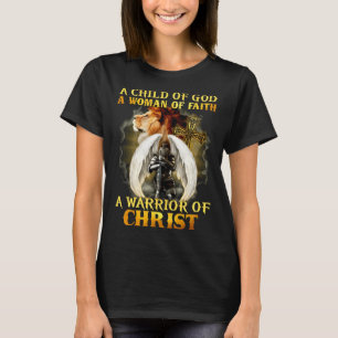 Camiseta Mulher Cristã Templária Criança De Deus Mulher