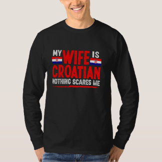 Camiseta Mulher Croácia Nada Me Assusta Mulher Croácia