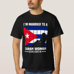 Camiseta Mulher cubana   Presentes de bandeira cubana